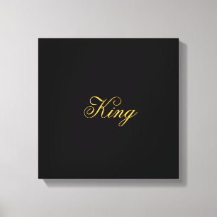 King Wrapped Canvas Leinwanddruck