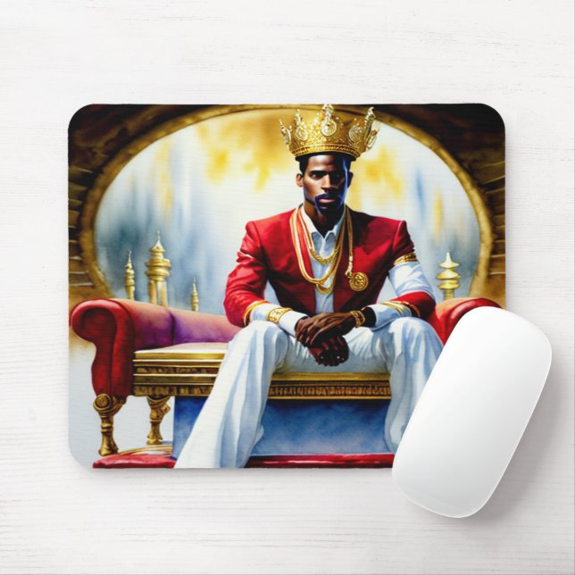 Kingdom Man Black Christlich Art Mouse Pad Mousepad (Mit Mouse)