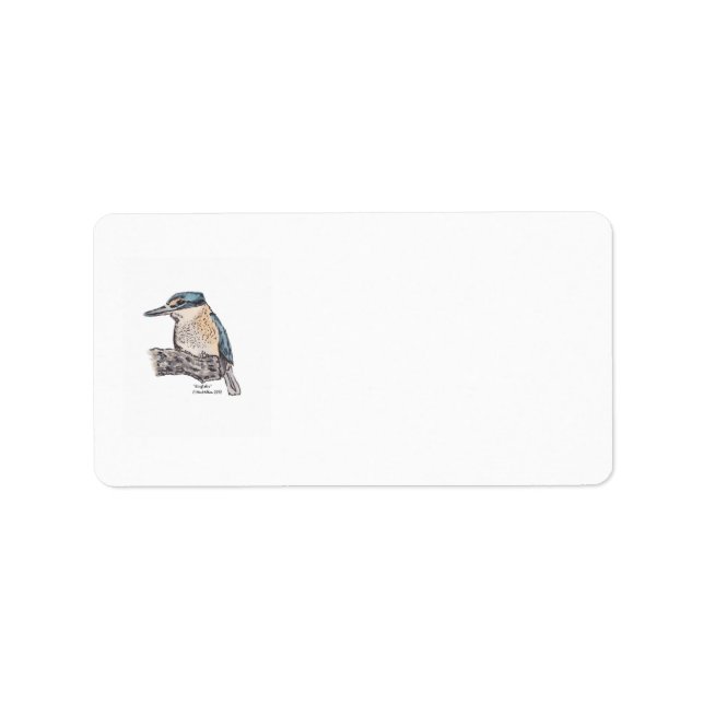 Kingfisher Address Labels Adressaufkleber (Vorne)