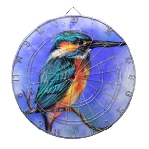Kingfisher Bird Dart Board Dartscheibe