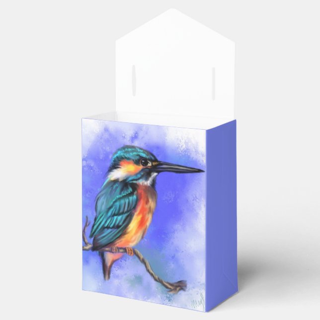 Kingfisher Bird Fevor Box - Anpassbar Geschenkschachtel (Geöffnet)