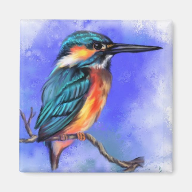 Kingfisher Bird Magnet (Vorne)