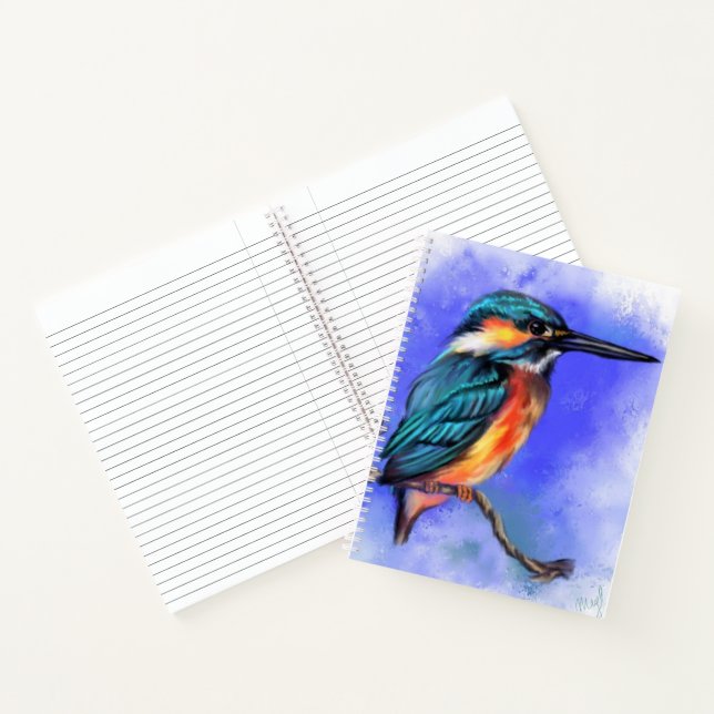 Kingfisher Bird-Notebook Notizbuch (Innenseite)