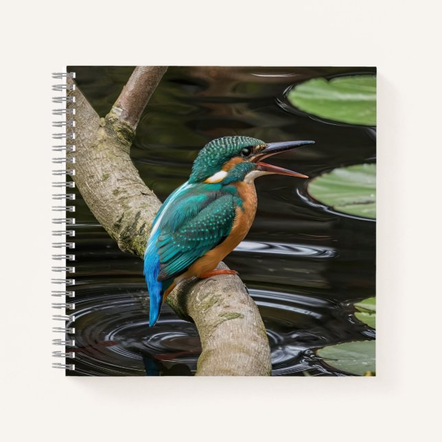 Kingfisher Bird Notizbuch (Vorderseite)