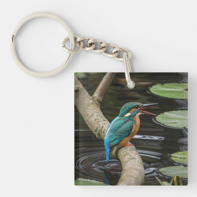 Kingfisher Bird Schlüsselanhänger (Vorderseite)