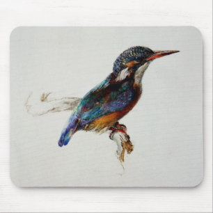 Kingfisher Bird (von John Ruskin) Mousepad