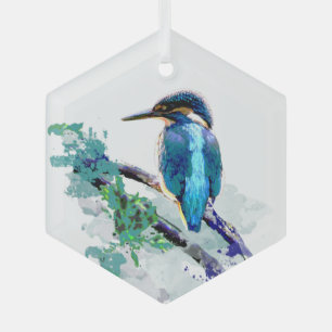 Kingfisher Bird Wilhelm Tell Ornament Aus Glas