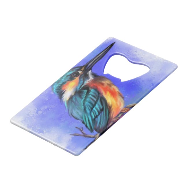 Kingfisher Bottle Opener Geldbeutel Flaschenöffner (Vorderseite Schrägansicht)