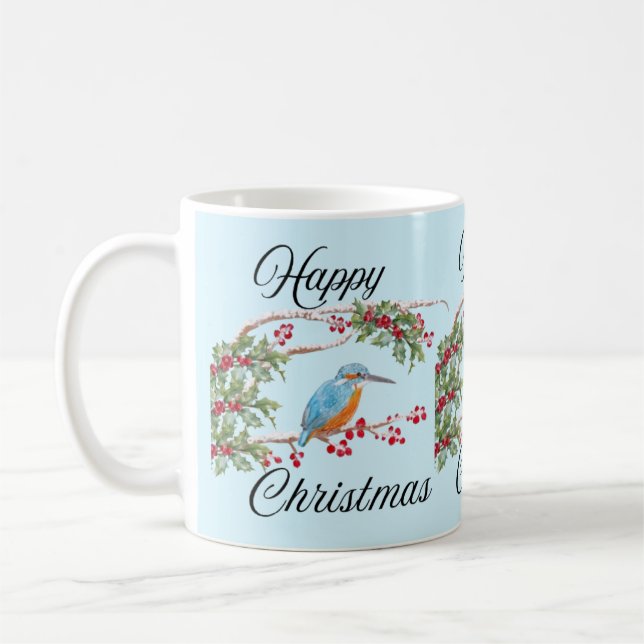 Kingfisher Christmas Kaffeetasse (Links)