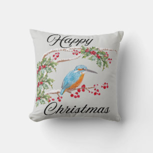 Kingfisher Christmas Kissen