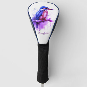 Kingfisher Design – Elegantes Eisvogel-Leder Golf Headcover
