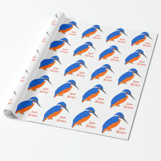 Kingfisher Design Geburtstagsgeschenk Geschenkpapier