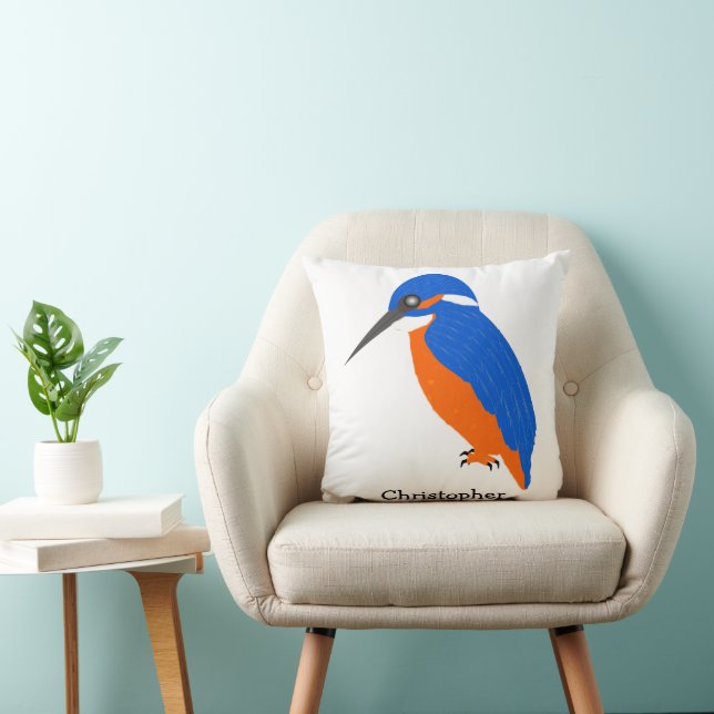 Kingfisher Design Personalised Kissen (Stuhl )
