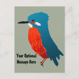 Kingfisher Design Postkarte