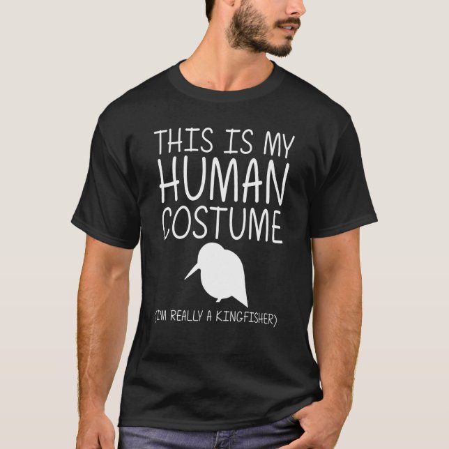 Kingfisher Easy Halloween Human Costume Bird Anima T-Shirt (Vorderseite)