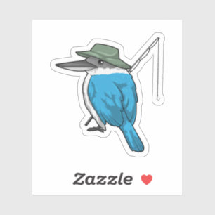 Kingfisher Fisher Angelrute Aufkleber