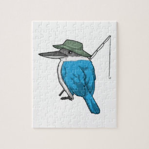 Kingfisher Fisher Angelrute Puzzle