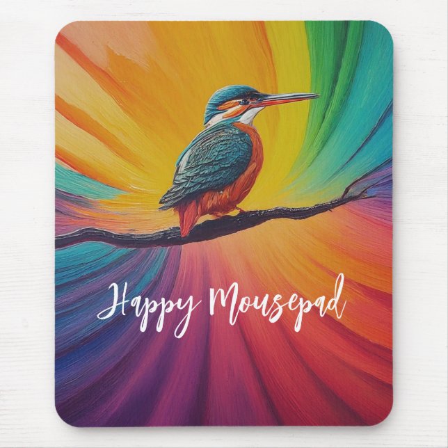 Kingfisher Happy Mousepad (Vorne)