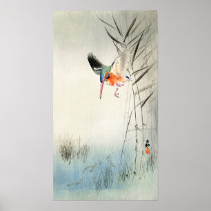 Kingfisher Jagd - Ohara Koson - Vintag Art Po Poster