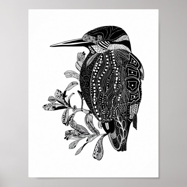 Kingfisher Kookaburra Australischer Vogel Poster (Vorne)