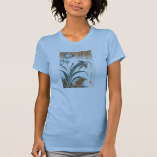 Kingfisher mit Irisch, Hokusai, 1834 T-Shirt