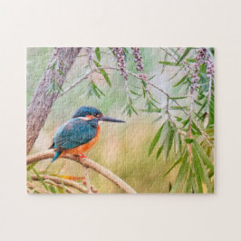 Kingfisher Natural Bird Wildlife Animal Trees Puzzle