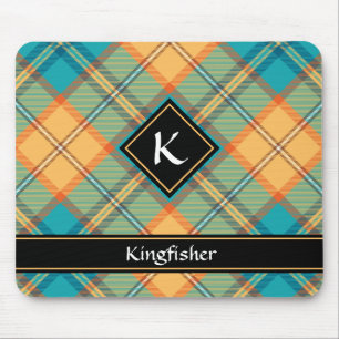 Kingfisher Tartan Mouse Pad Mousepad