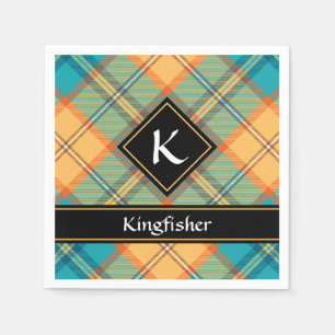 Kingfisher Tartan Napkins Serviette