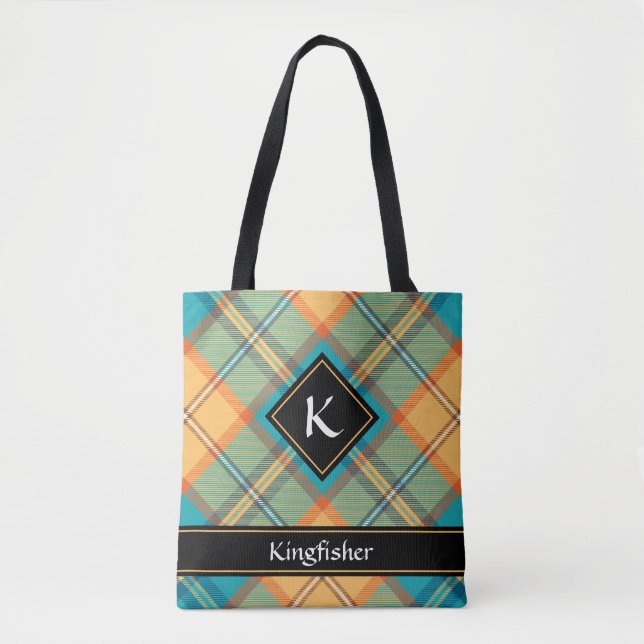 Kingfisher Tartan Tote Bag (Vorderseite)