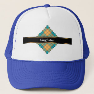Kingfisher Tartan Trucker Hat Truckerkappe