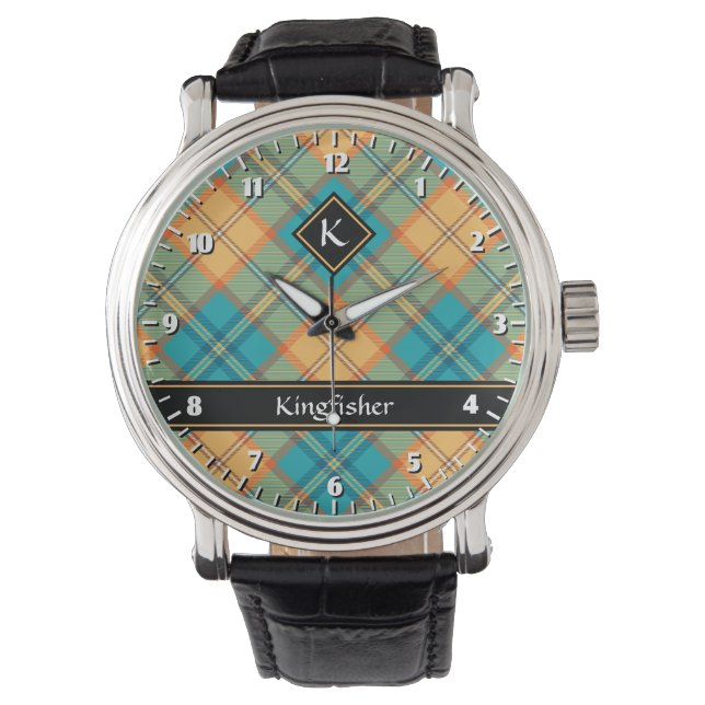 Kingfisher Tartan Watch Armbanduhr (Vorderseite)
