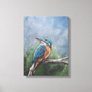 Kingfisher Titmouse Bird Nature Lovers Leinwanddruck