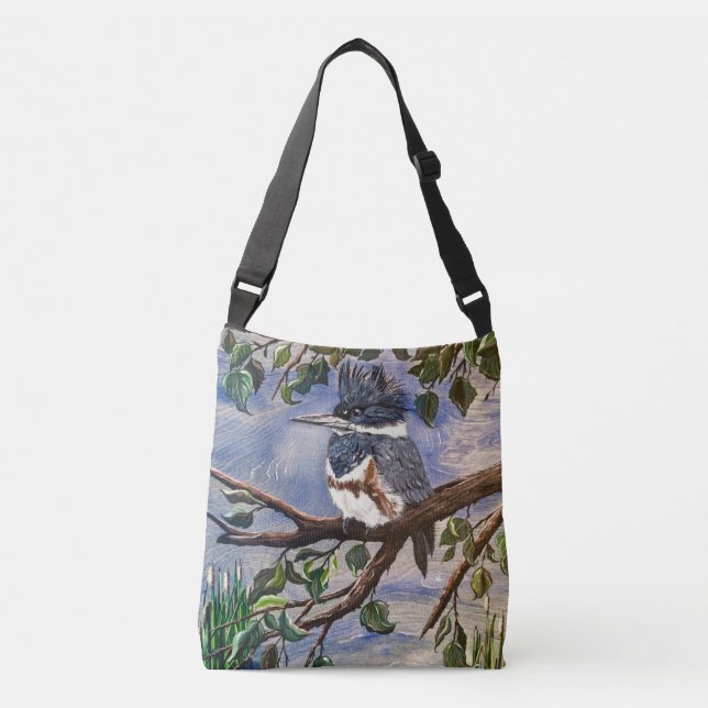Kingfisher Tote Bag Tragetaschen Mit Langen Trägern (Vorderseite)