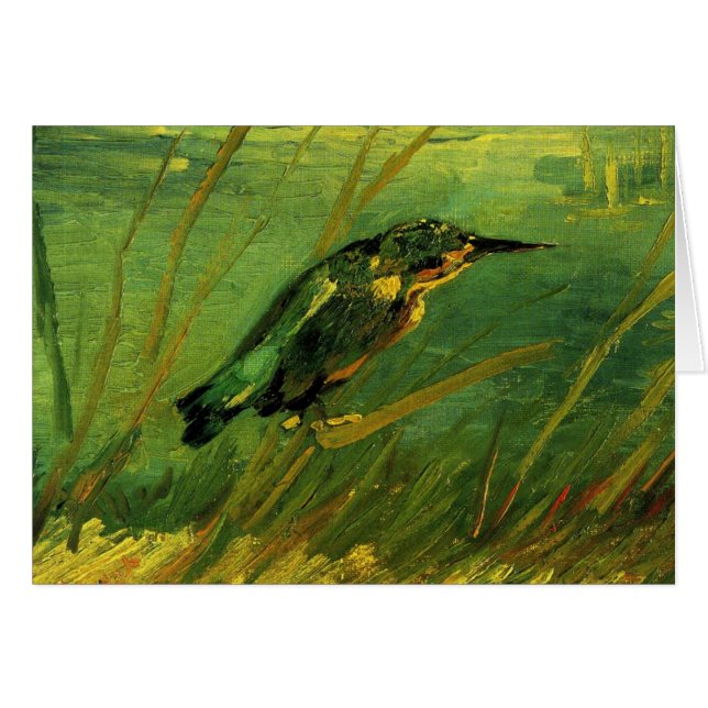Kingfisher von Vincent van Gogh Greeting Card (Vorderseite (Horizontal))