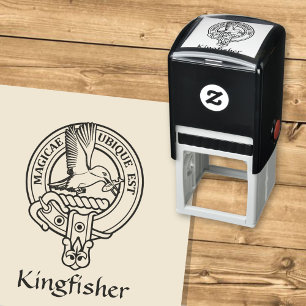 Kingfisher Wappen Selbstfärbende Briefmarke Permastempel