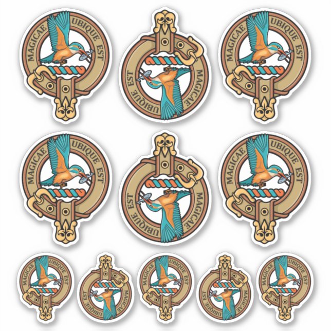 Kingfisher Wappen Sticker Set (Vorderseite)