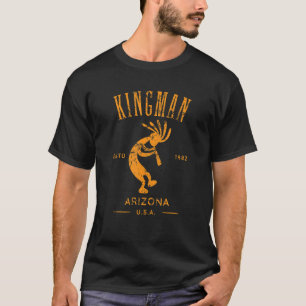 Kingman Arizona Dancing Kokopelli Desig T-Shirt