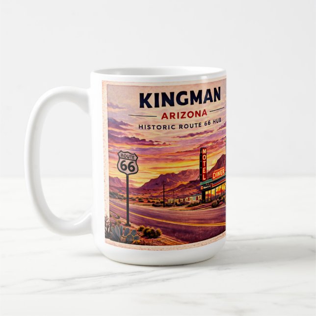 Kingman Route 66 Kaffeetasse Roadside-Geschenk (Links)