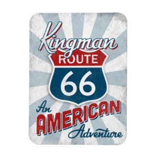 Kingman Route 66 Vintage Amerika Arizona Magnet