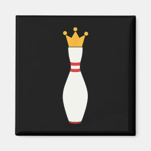 Kingpin T Shirt Bowling League Gift Magnet
