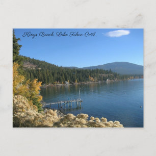 Kings Beach Lake Tahoe Postcard Postkarte