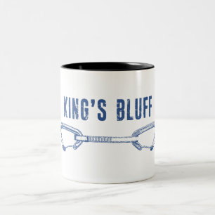 King's Bluff Tennessee Rock Climbing Quickdraw Zweifarbige Tasse