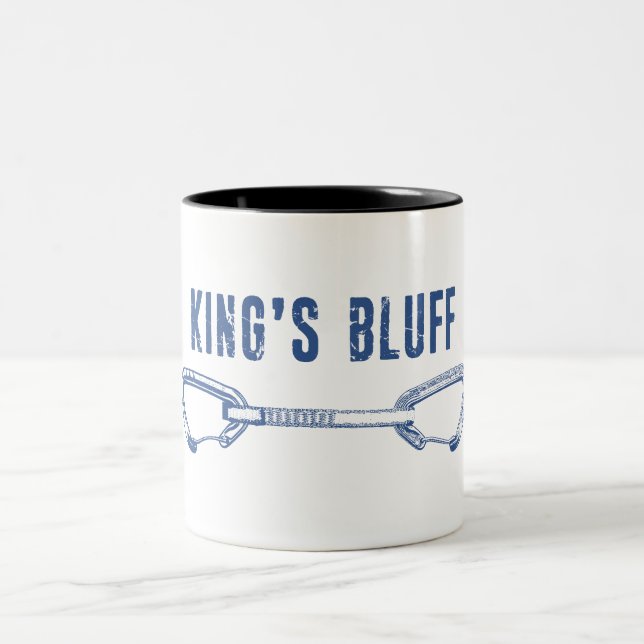 King's Bluff Tennessee Rock Climbing Quickdraw Zweifarbige Tasse (Mittel)