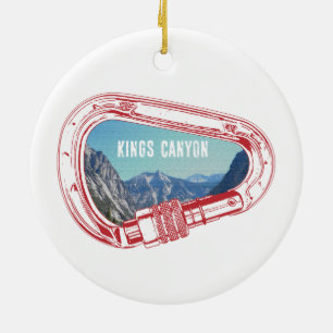 Kings Canyon Klettersteig Carabiner Keramik Ornament