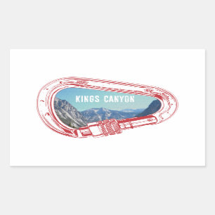 Kings Canyon Klettersteig Carabiner Rechteckiger Aufkleber