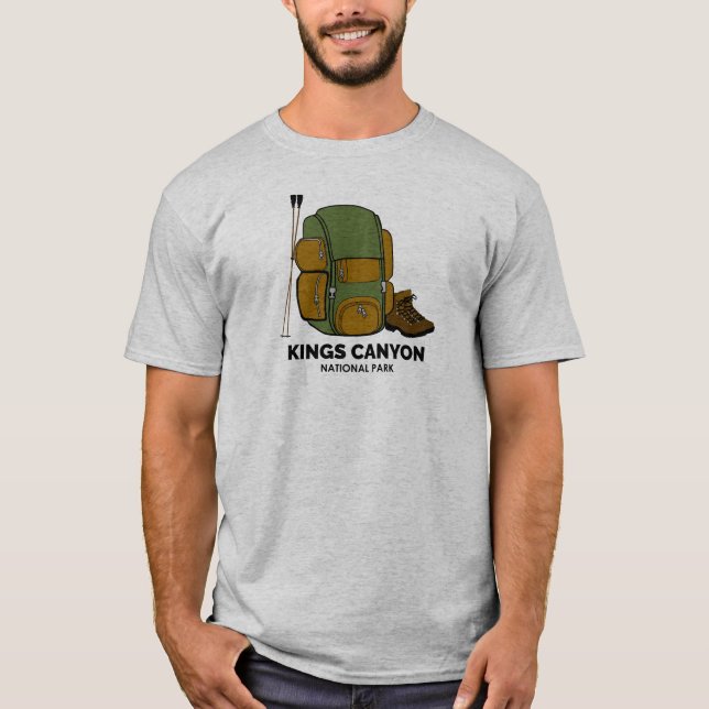 Kings Canyon National Park Backpack T-Shirt (Vorderseite)