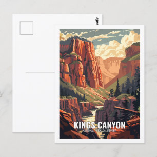 Kings Canyon National Park California USA Postkarte
