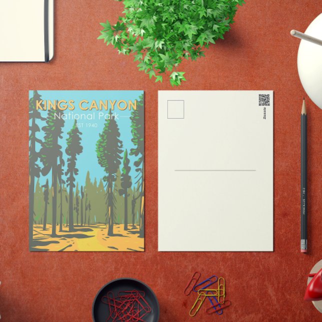 Kings Canyon National Park General Grant Vintag Postkarte (Von Creator hochgeladen)