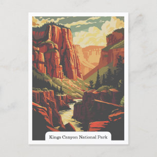 Kings Canyon National Park, Kalifornien USA Postkarte
