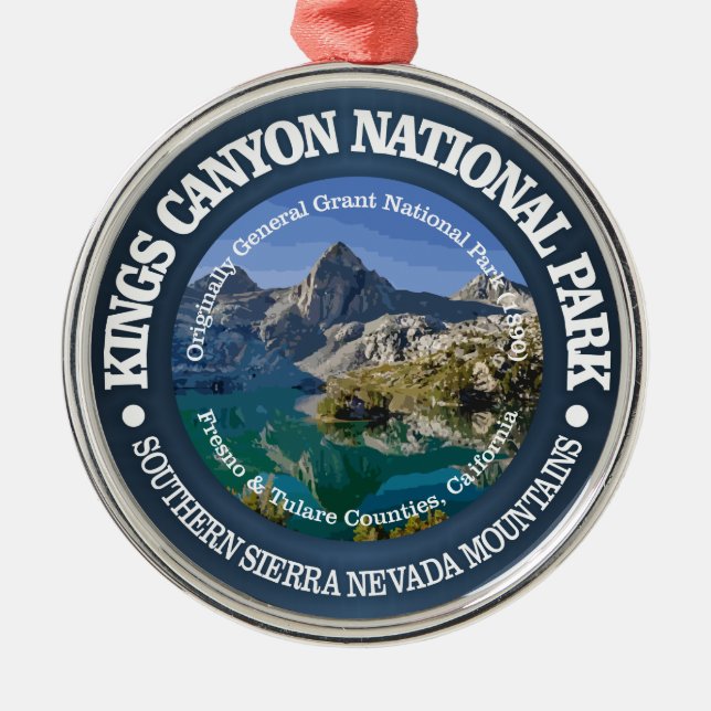 Kings Canyon National Park Ornament Aus Metall (Vorne)